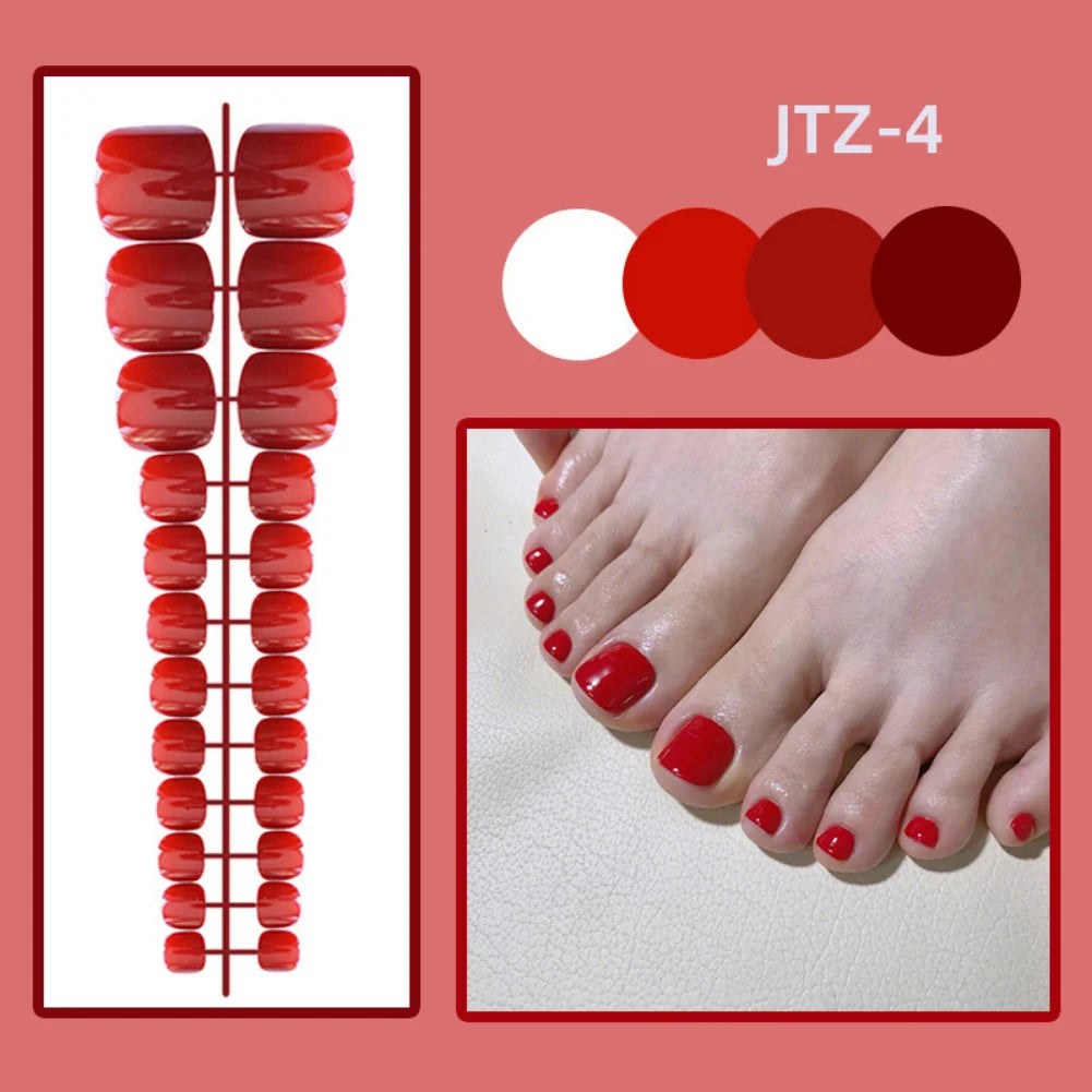 24P Acrylic Toenails Press-ons